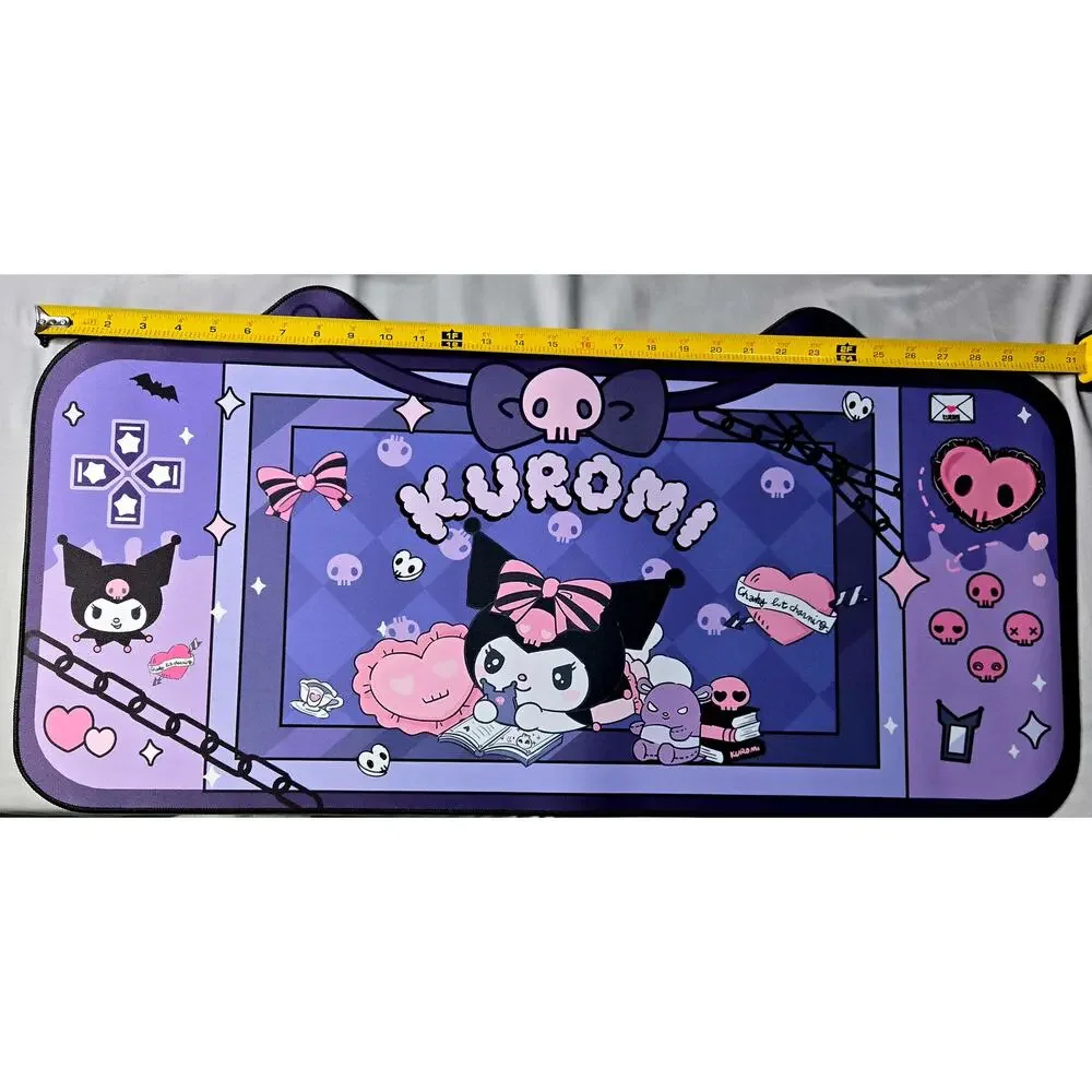 Kuromi XXL Gaming Mouse Pad Large Desk Mat 31” Anime Sanrio Cute Pink Purple New